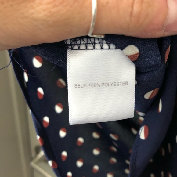 Like new Anthro navy printed top! - Picture 4 of 4